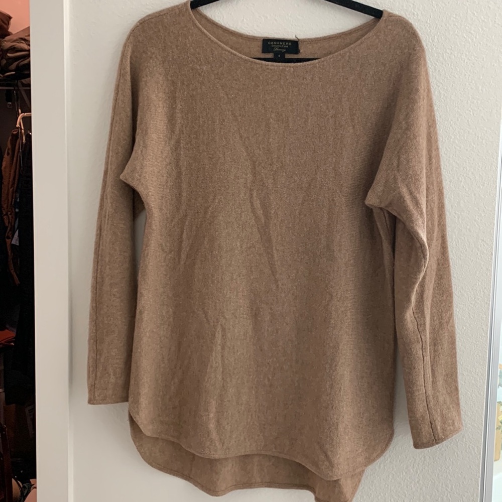 Charter club boatneck cashmere tunic. Really good used condition. Size small.